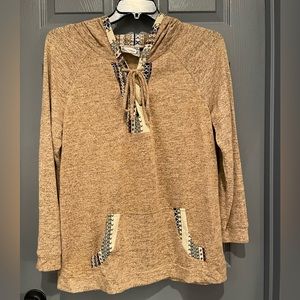 Plus Size Earth-tone Hoodie A202SH